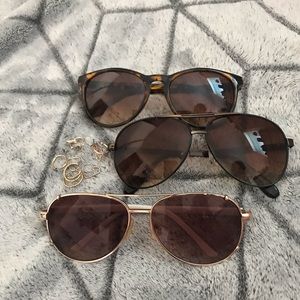 Sunglass and earring accessory bundle
